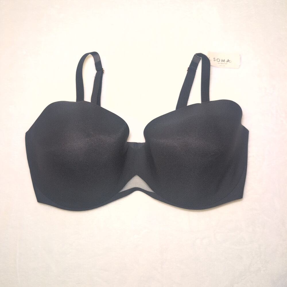 Soma Intimates New With Tag Bodify Perfect Coverage Bra Black Women's 40DDD